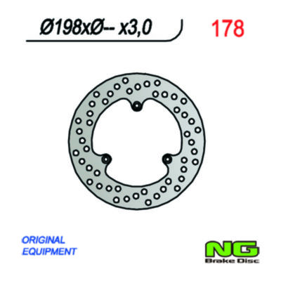 Disque de freins NG Brake Disc 198/-/3mm (3 trou)