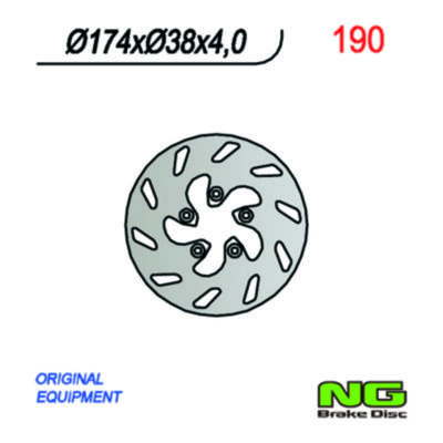 Disque de freins NG Brake Disc 174/38/4mm (5 trou)