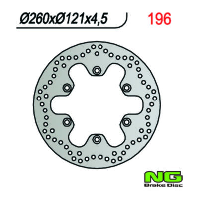 Disque de freins NG Brake Disc 260/121/4.5mm (6 trou)