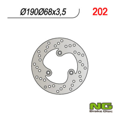 Disque de freins NG Brake Disc 190/68/3.5mm (3 trou)