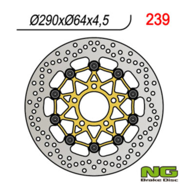 Disque de freins NG Brake Disc 290/64/4.5mm (5 trou)