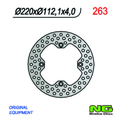 Disque de freins NG Brake Disc 220/112/4mm (4 trou)