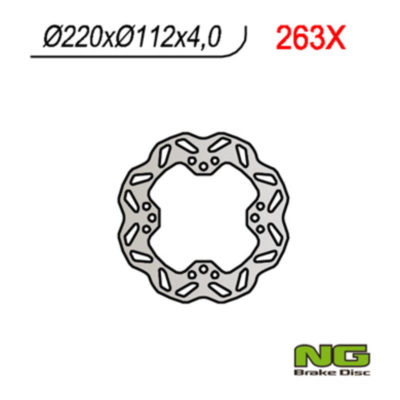 Disque de freins NG Brake Disc 220/112/4mm (4 trou)