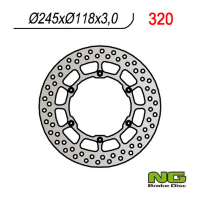 Disque de freins NG Brake Disc 245/118/3mm (6 trou)
