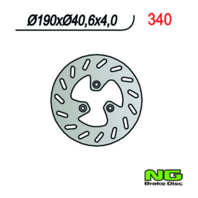 Disque de freins NG Brake Disc 190/40.6/4mm (3 trou)