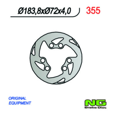 Disque de freins NG Brake Disc 183/72/4mm (6 trou)