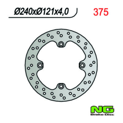 Disque de freins NG Brake Disc 240/121/4mm (4 trou)