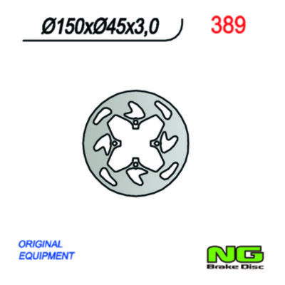 Disque de freins NG Brake Disc 150/45/3mm (4 trou)