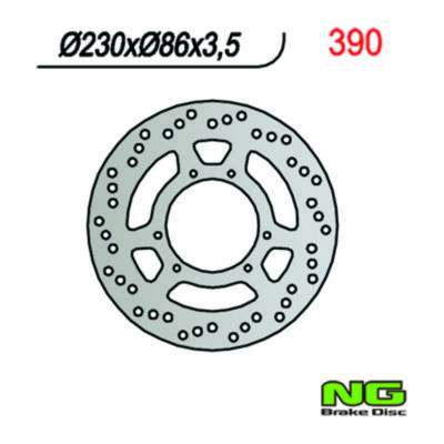 Disque de freins NG Brake Disc 230/86/3.5mm (6 trou)
