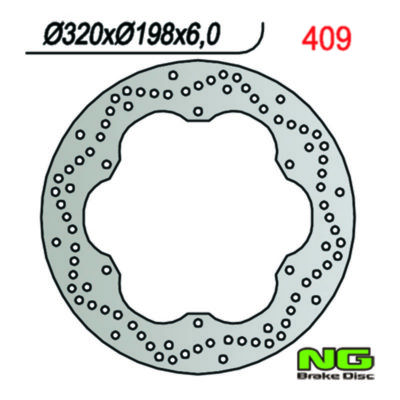 Disque de freins NG Brake Disc 320/198/6mm (6 trou)