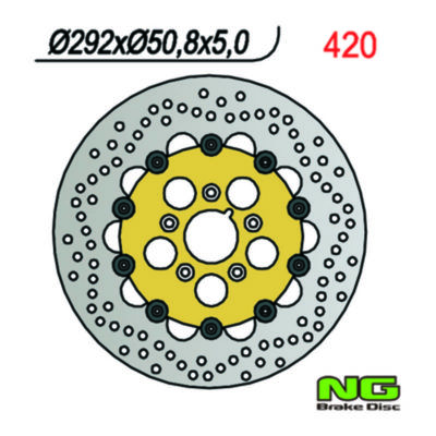 Disque de freins NG Brake Disc 292/50/5mm (5 trou)
