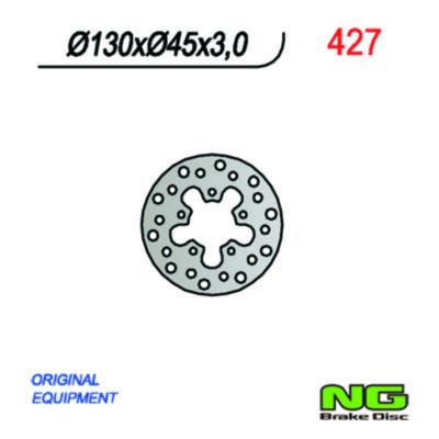 Disque de freins NG Brake Disc 130/45/3mm (5 trou)