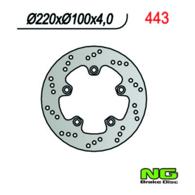 Disque de freins NG Brake Disc 220/100/4mm (5 trou)