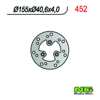 Disque de freins NG Brake Disc 155/40.6/4mm (3 trou)