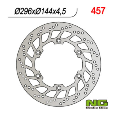 Disque de freins NG Brake Disc 296/144/4.5mm (6 trou)