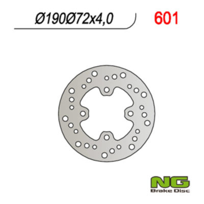 Disque de freins NG Brake Disc 190/72/4mm (4 trou)