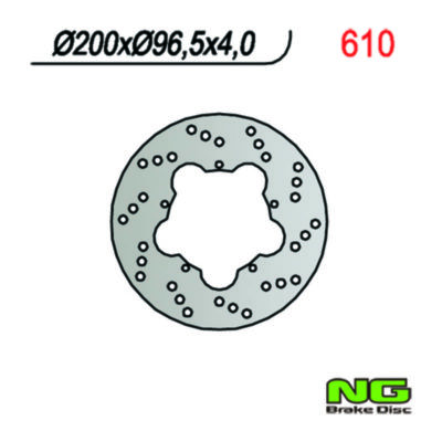 Disque de frein NG Brake Disc 200/96.5/4mm (5 trou)
