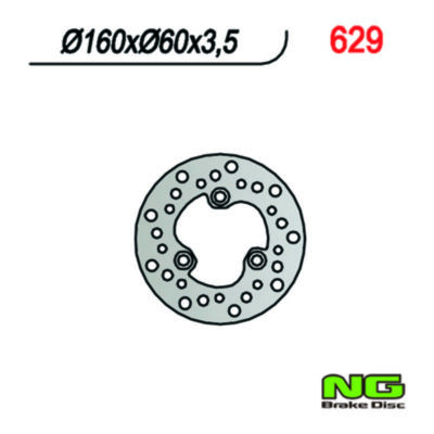 Disque de freins NG Brake Disc 160/60/3.5mm (3 trou)