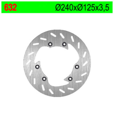 Disque de freins NG Brake Disc 240/125/3.5mm (6 trous)