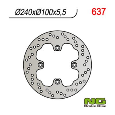 Disque de freins NG Brake Disc 240/100/5.5mm (4 trou)