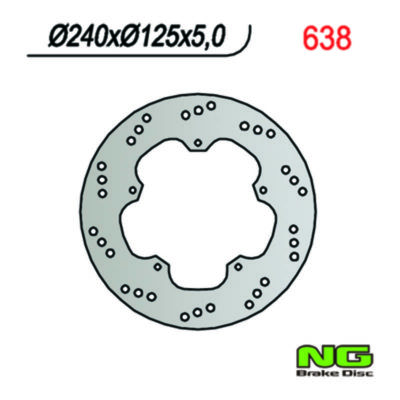 Disque de freins NG Brake Disc 240/125/5mm (5 trou)