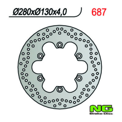 Disque de freins NG Brake Disc 280/130/4.5mm (6 trou)