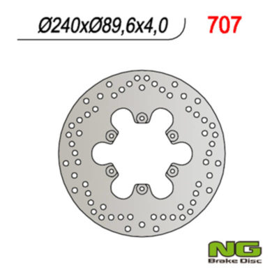 Disque de freins NG Brake Disc 240/89.6/4mm (6 trou)