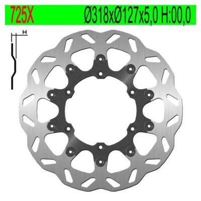 Disque de freins NG Brake Disc 318/127/5mm (6 trous)