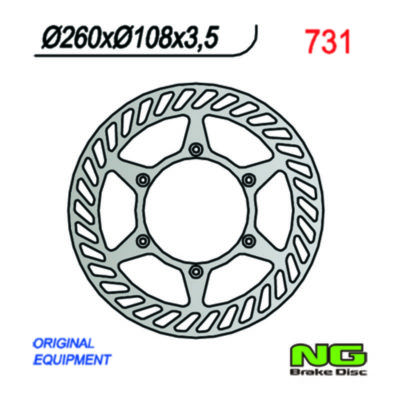 Disque de freins NG Brake Disc 260/108/3.5mm (6 trou)