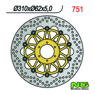 Disque de freins NG Brake Disc 310/62/5mm (6 trou)