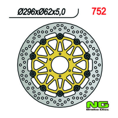 Disque de freins NG Brake Disc 296/62/5mm (6 trou)