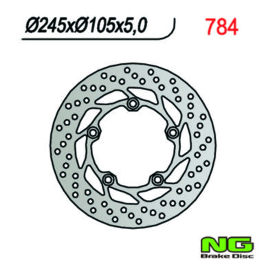 Disque de freins NG Brake Disc 245/105/5mm (5 trou)