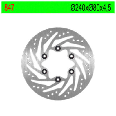 Disque de freins NG Brake Disc 240/80/4.5mm (6 trous)