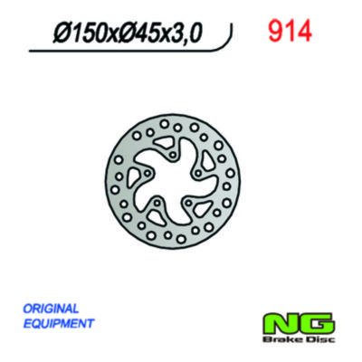 Disque de freins NG Brake Disc 150/45/3mm (5 trou)