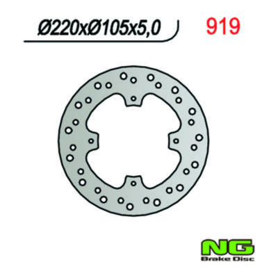 Disque de freins NG Brake Disc 220/105/5mm (4 trou)