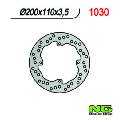 Disque de freins NG Brake Disc 200/110/3.5mm (4 trou)