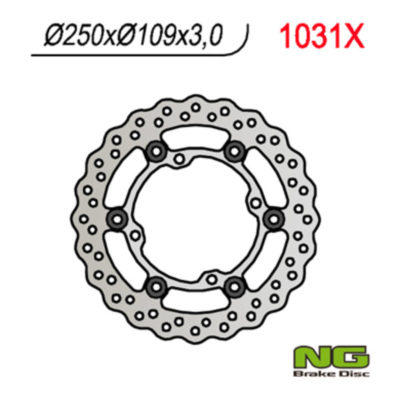 Disque de freins NG Brake Disc 250/109/3mm (4 trou)