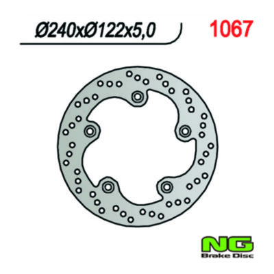 Disque de freins NG Brake Disc 240/124/5mm (5 trou)