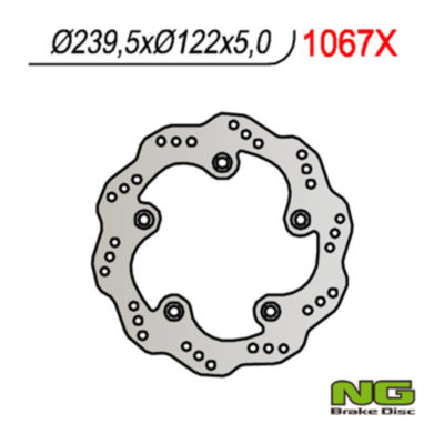 Disque de freins NG Brake Disc 240/124/5mm (5 trou)
