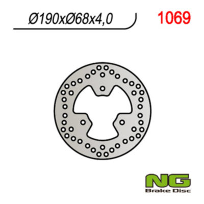 Disque de freins NG Brake Disc 190/68/4mm (3 trou)