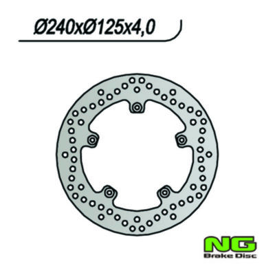 Disque de freins NG Brake Disc 240/125/4mm (5 trou)