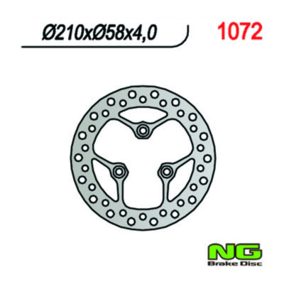 Disque de freins NG Brake Disc 210/58/4mm (3 trou)