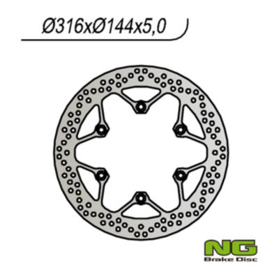 Disque de freins NG Brake Disc 316/144/5mm (6 trou)