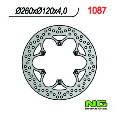 Disque de freins NG Brake Disc 260/120/4mm (6 trou)