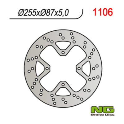 Disque de freins NG Brake Disc 255/87/5mm (4 trou)