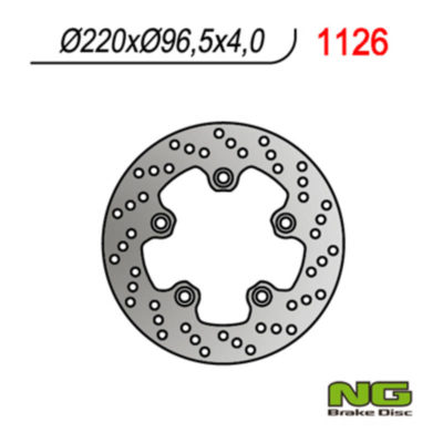 Disque de freins NG Brake Disc 220/96.5/4mm (5 trou)