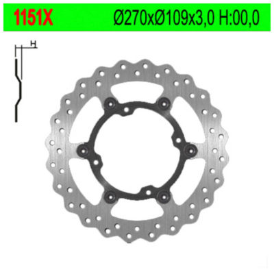 Disque de freins NG Brake Disc 270/109/3mm (4 trous)