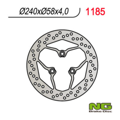 Disque de freins NG Brake Disc 240/58/4mm (3 trou)