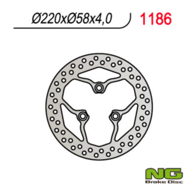 Disque de freins NG Brake Disc 220/58/4mm (3 trou)