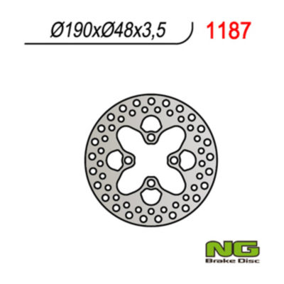 Disque de freins NG Brake Disc 190/48/3.5mm (4 trou)